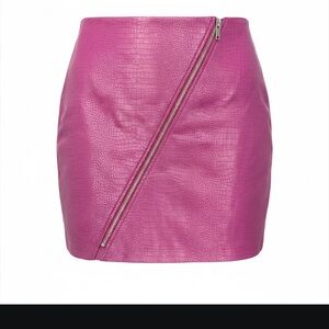 Bar III Purple Faux Leather Pencil Skirt size M
